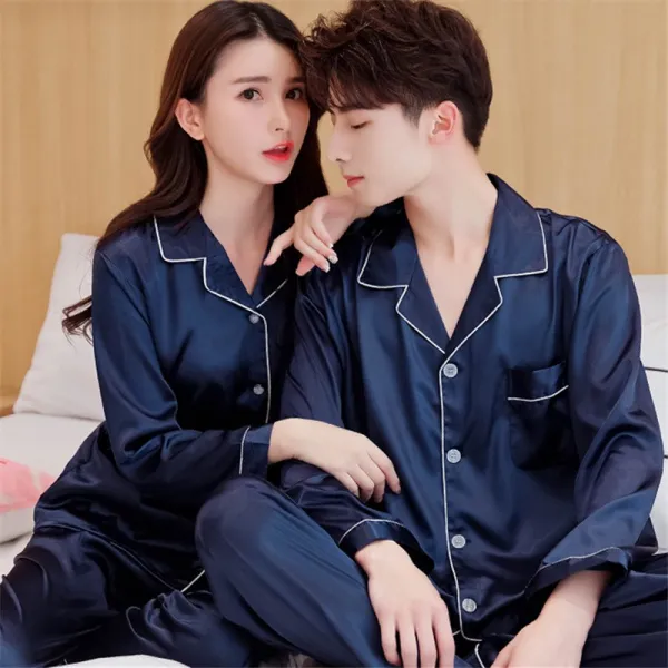 스텔라2 실크 커플잠옷 실내복 캐주얼s08