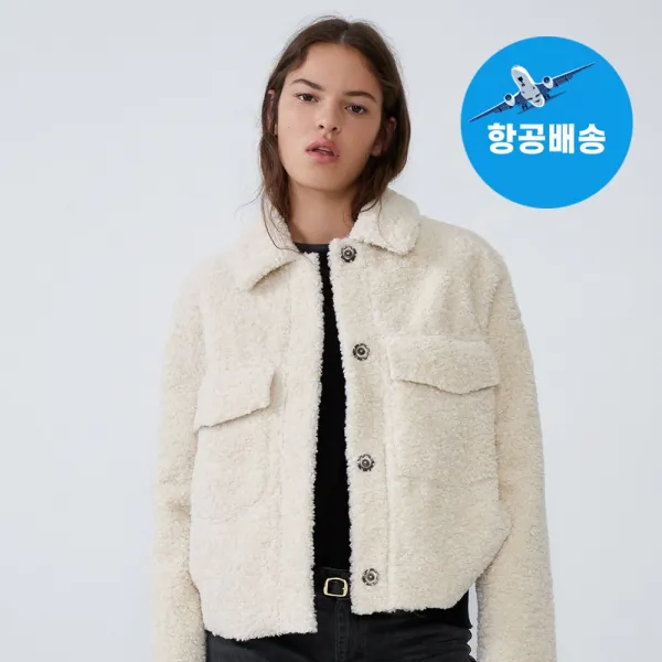 ZARA 자라 늦겨울 봄 간절기용 양털자켓 해외직구
