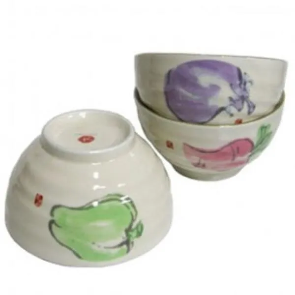 성일무역국 야마고 대접 3개 베지터블 접시 우동기 밥 그릇