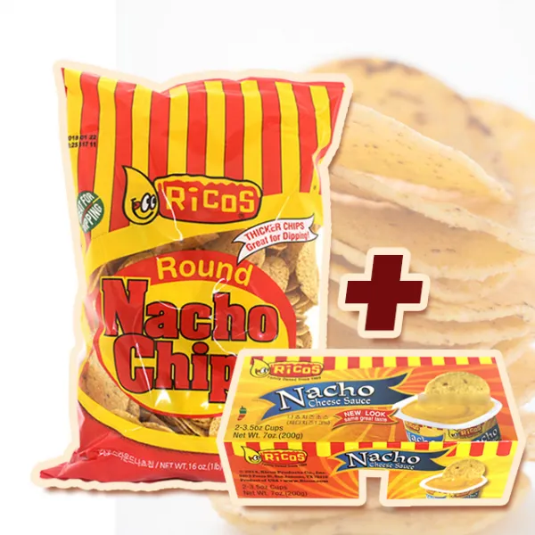 리코스 나쵸칩 454g 2개 + 나쵸 치즈소스 200g 2set