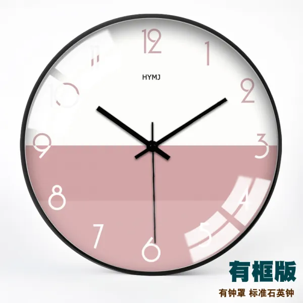 그린리프 벽시계 인테리어 북유럽 거실 엔틱 음소거 침실 모던, S + 10 인치