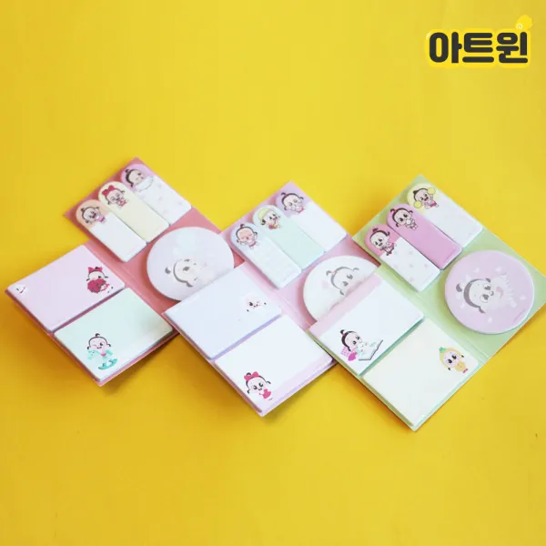 1500쥐방울점착메모BOX(18EA) 캐릭터 포스트잇 메모지 메모패드 문구류쇼핑몰 문구점 문구사이트 아트윈, 단품