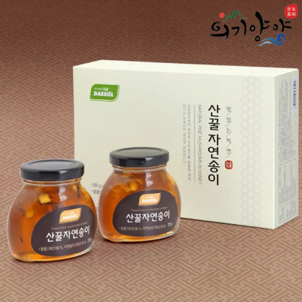 [의기양양] 건강한 달콤함 자연송이 담은 꿀 200gx2병, 단품, 단품