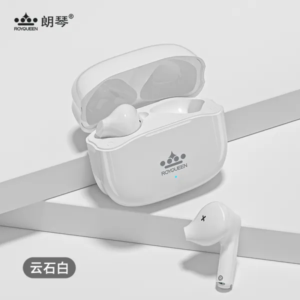 May.20 158번 롱친 E5 블루투스 헤드폰 리얼 무선단귀반입 스포츠 달리기 애플 화웨이 샤오미 안드로이드 범용 롱텀에볼루션 이하 롱텀에볼루션 적용z 구름 과 돌 처럼 희다. 정부 측 규격.