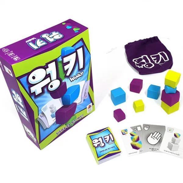 웡키 울퉁불퉁 블록 쌓기 전략 게임 초등락생보드게임