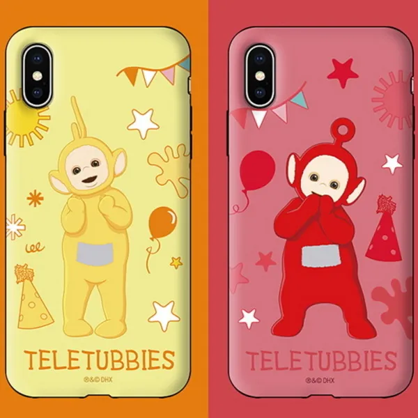 [바보사랑] 코쿼드 텔레토비 큐티 패턴 아머 범퍼 케이스 휴대폰 핸드폰 커버, 기종:아이폰XR / 색상:텔레토비, 상세 설명 참조