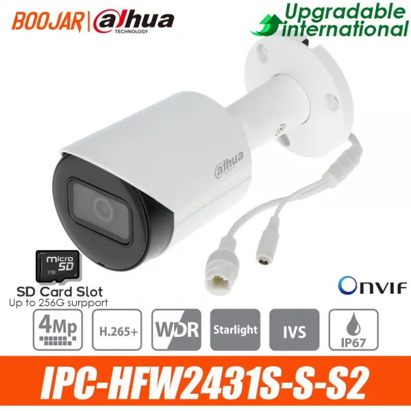 다후아 4MP IP카메라 IPC HFW2431S S2 별빛 WDRIR 총탄망카메라 지원 POE 감시카메라, 02 3.6mm