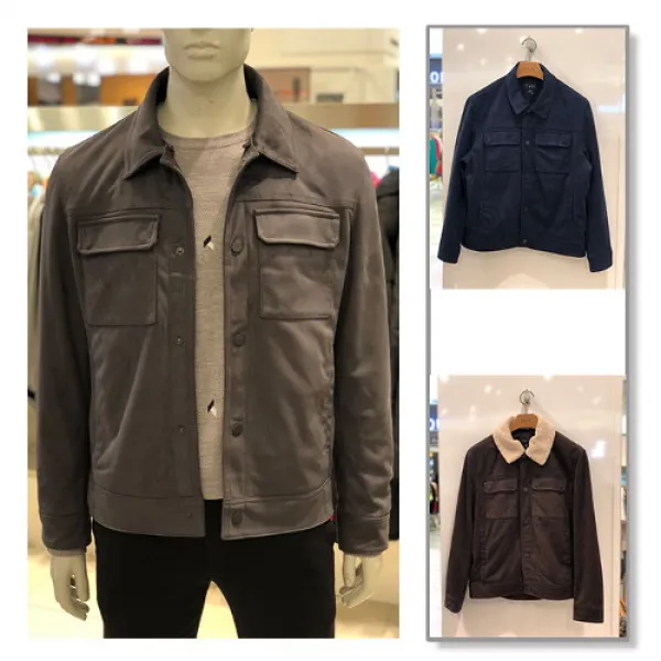  테이트 남성 보아털 스웨이드 자켓 Ka9w9 Mgj010 