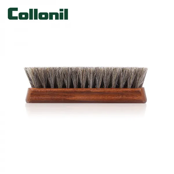 콜라 (Collonil) 독일 원장 수입 모모 청결하다 솔 말갈기 실목 광택 광택 브러시 브러쉬 솔 옅은 회색