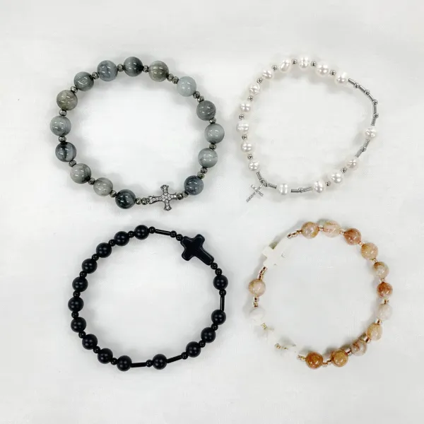 천주교 성당 묵주 팔찌 만들기 DIY, 04. 이글아이 묵주팔찌 DIY 키트, 마스크줄,마스크스트랩