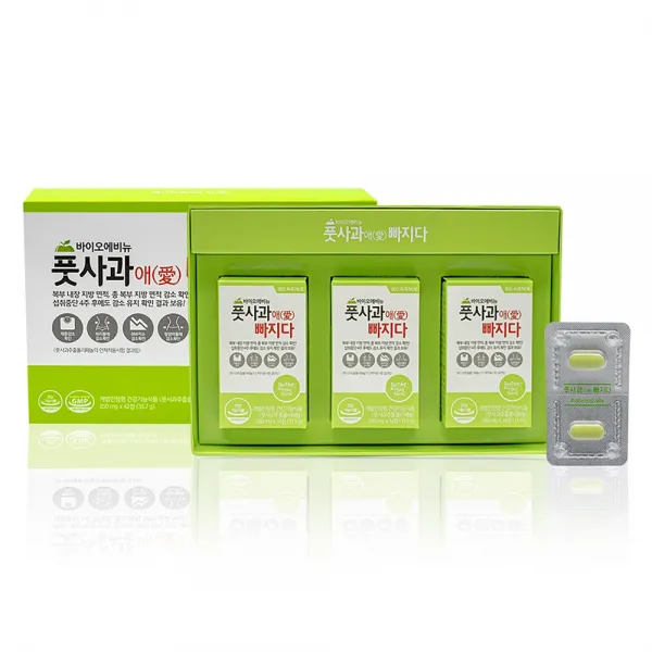 애플페논 풋사과 다이어트 풋사과애 빠지다 850mgx42정x4개(24주분)