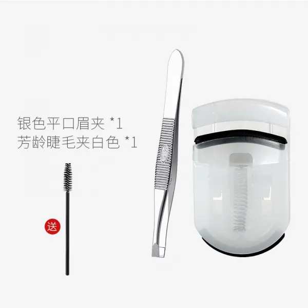 몽실e# 수염족집게 눈썹집게 숏 핀셋 털집게이지 눈썹제모 인조 속눈섭 눈썹라 도구 올케이스, 평구 _방년 속눈썹 뷰러 화이트