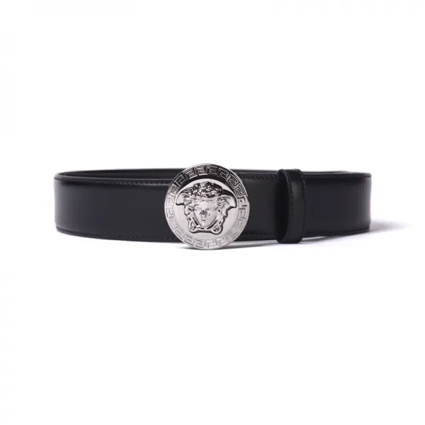 VERSACE 범 사철 사치품 20 봄 남성 블랙 가죽 메 두 사 버클 벨트 DCU4806DVTP1 D41E 90 야드