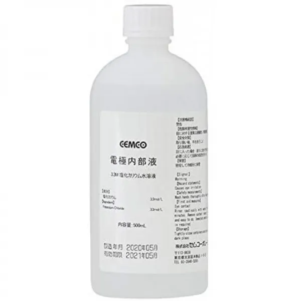 KCL 용액 3.3mol / L 염화칼륨 수용액 KCL-L-500 전극 내부 액 500ml