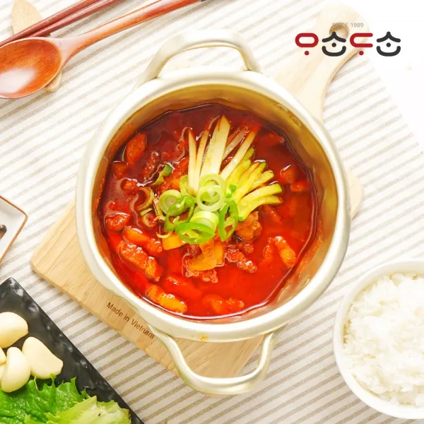 융화식품 얼큰한 제주돼지 짜글이600g, 2팩