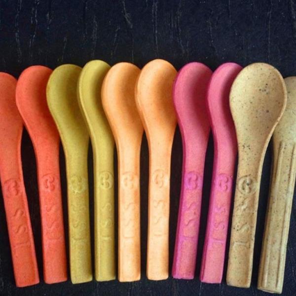 Bakeys 먹을 수 있는 식기 3종 세트 Edible Cutlery 먹는 식용 숟가락 젓가락 스푼 포크, 스푼10개