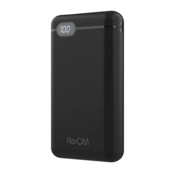리큐엠 고속충전 보조배터리 20000mAh USB타입C, QP2000A, 블랙