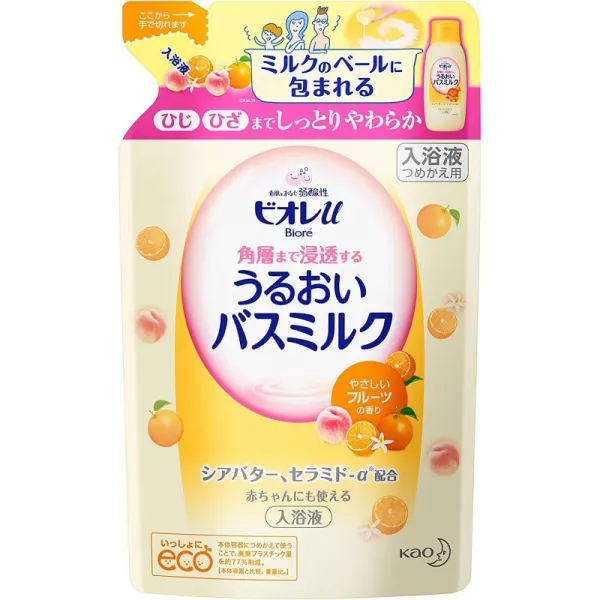 비오레 u 각층까지 침투 버스 우유 과일 리필 480ml, 단일상품
