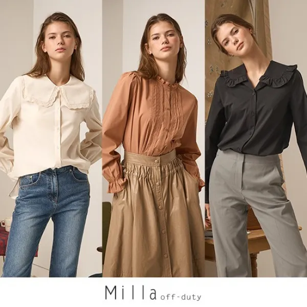 [MILA]밀라 22FALL 라보떼 블라우스 3종