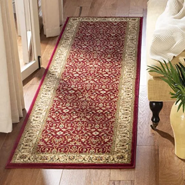 Safavieh Lyndhurst 컬렉션 Lnh312a 전통적인 동양 적색 및 상아 주자 2'3 X 20 ' 2'3" X 20' Red／ivory 2'3" X 20' Red／ivory 2'3" X 20' Red／ivory