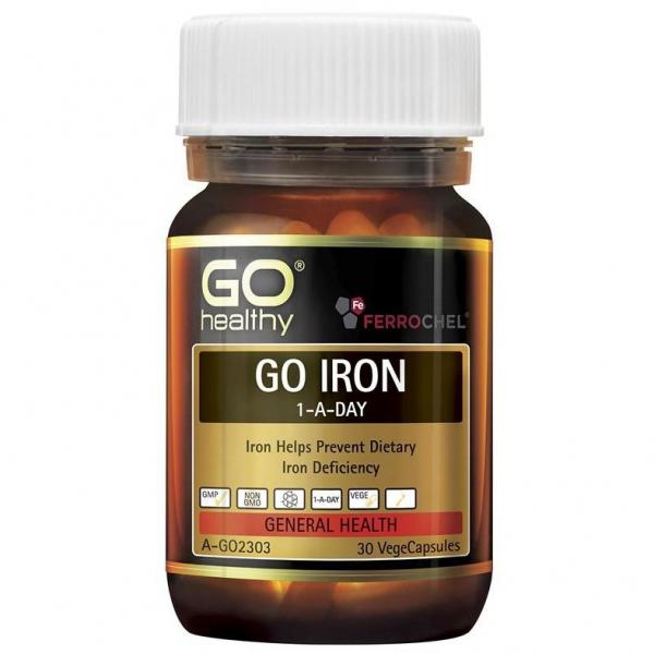 고헬씨 철분Iron 1 A day 철분결핍예방 임신 혈액건강 에너지 면역 적혈구 웰빙건강 30캡슐, 1개