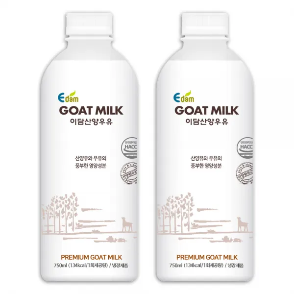 [퀴클리몰] 이담 산양우유 750ml x 2개입, 2병