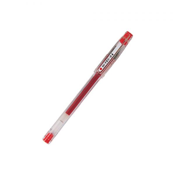 54 시온기프트 / 빠이롯트)하이텍-C(0.4mm _적)-다스(10개입) 젤잉크펜, 단일 색상