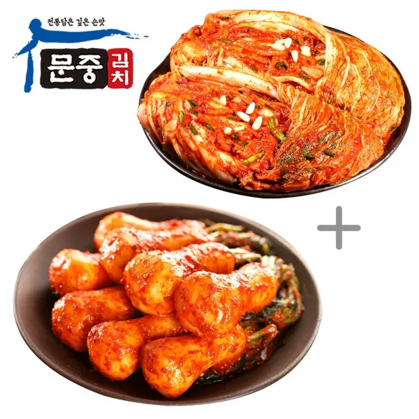 문중김치 배추김치 2kg+ 총각김치 2kg, 1개