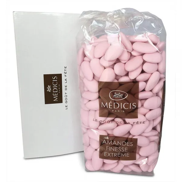 Medicis 핑크 프렌치 아몬드 당의정 (프랑스어 요르단 아몬드) 330pc 1 킬로미터 (2.2lbs), 선택, 상세설명참조