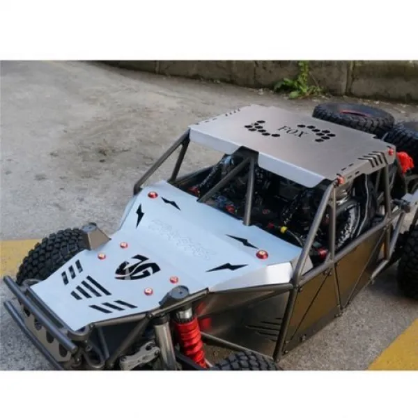 [해외] 17 TRAXXAS UDR UNLIMITED DESERT RACER RC 자동차 부품 교체 용 LED가있는 스테인레스 스틸 선체 갑옷 후드 윗면 덮 측면 패널, 상세내용표시