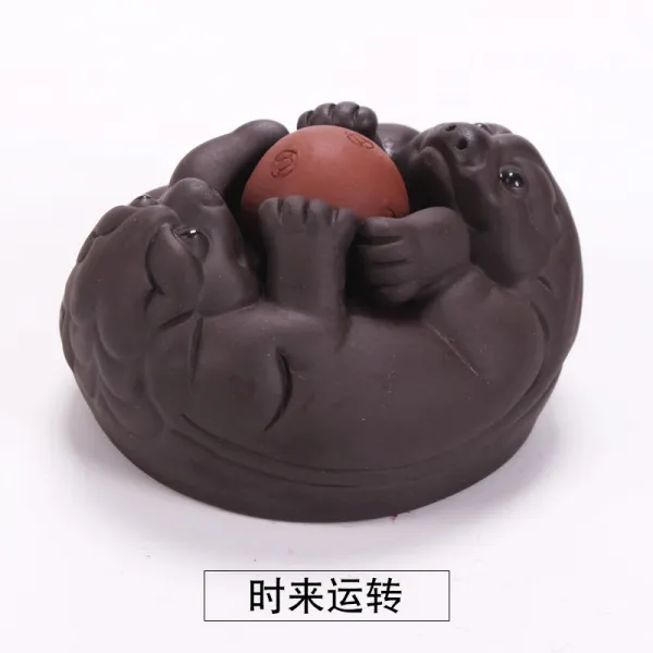 차 총애 장식품 다반 차판 다기 부품 독창적 차TV를 판매한다 벌레 액세서리 차세 번째 놀이를 함 족금섬 변색, 상시 작동