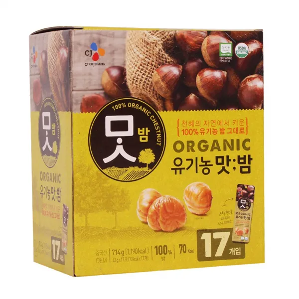맛밤 유기농, 42g, 17개입