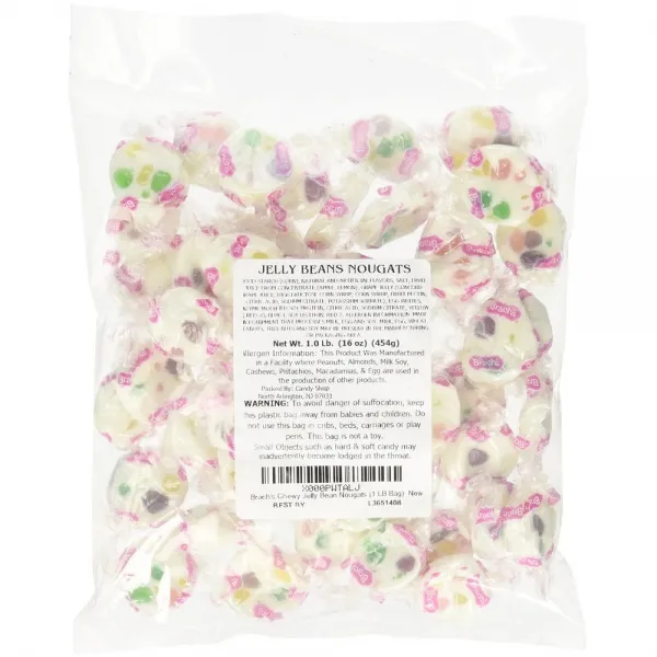Brach's 츄위 누가 젤리빈 Chewy Jelly Bean Nougats 1LB(454g), 1팩, 454g