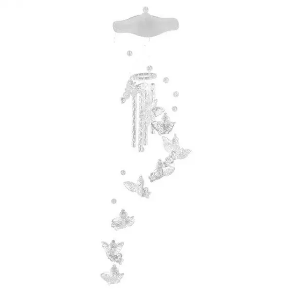 1Pc 천사 큐피드 바람 차임 크리 에이 티브 바람 종 정원 교수형 가구 펜 던 트, 01 1pc