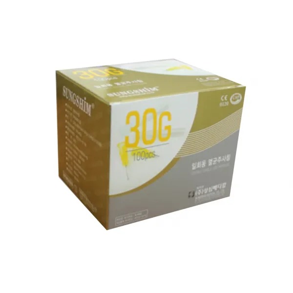 성심 일회용 주사침 30g x 25mm (1inch) 100개입