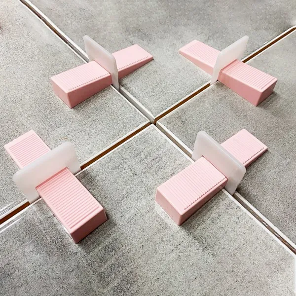 LAB132 타일스페이서 평탄클립 쐐기 수평 줄눈간격 평탄집게, 1봉, 평탄클립 1.0mm (100개)