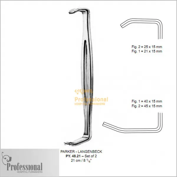[개창기구] PROFESSIONAL 아미네비리드렉타 SET (PARKER LANGENBECK ELEVATOR) PY-48.21, 1개