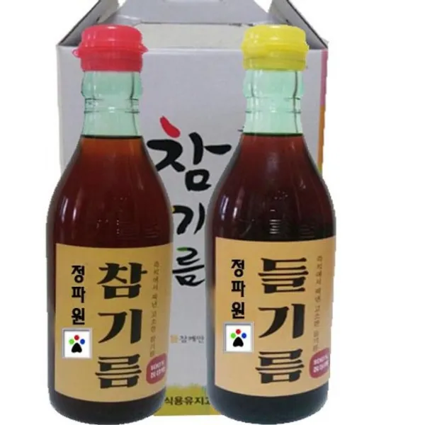 정파원 참기름 350ml x 1병+들기름 350ml x 1병[se8t038], 1