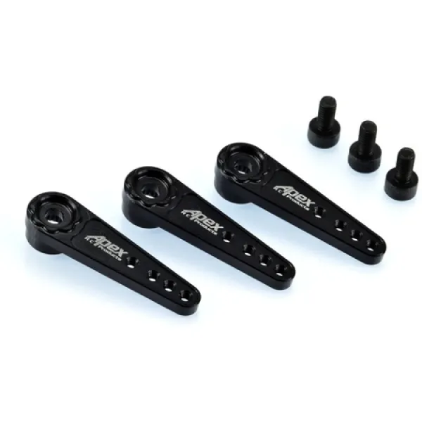 Apex RC Products apex rc 제품 검은색 25t futaba savox 알루미늄 서보 경음기 - 3팩 #8029 PROD6700045, 상세 설명 참조0, One Color