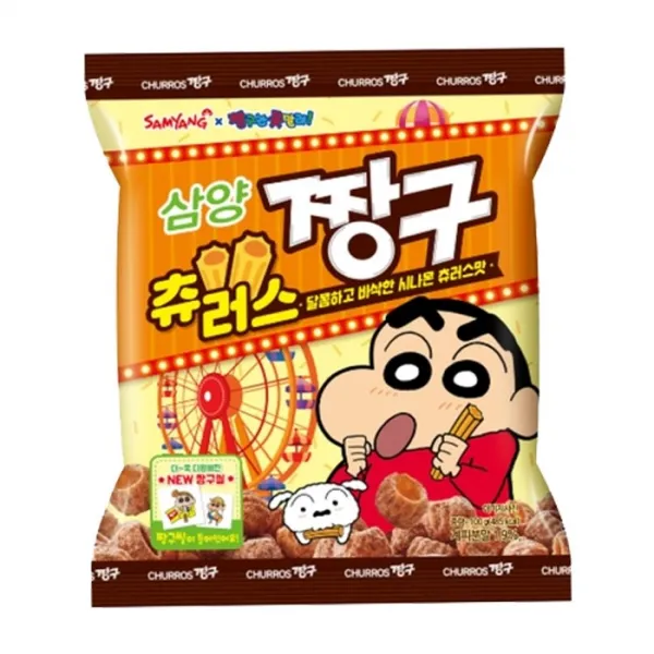 삼양 츄러스 짱구 100g x 12봉 2022 신제품, 단일상품