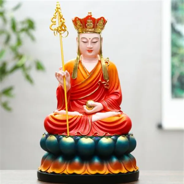 불교용품 자혜불교불교개광수지불상사파삼성婆금지장왕보살구화산지장, 03 단채지장왕 19인치 46센티미터 높이
