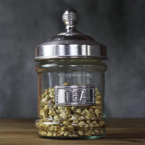 벼숨기다 라이브러리 주알루미늄 표지판 유리 깡통 수납통, tea