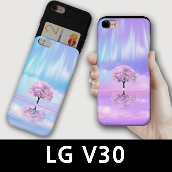 ksw59025 LG V30 우유니벚꽃나무 카드 범퍼케이스 ib438 V300