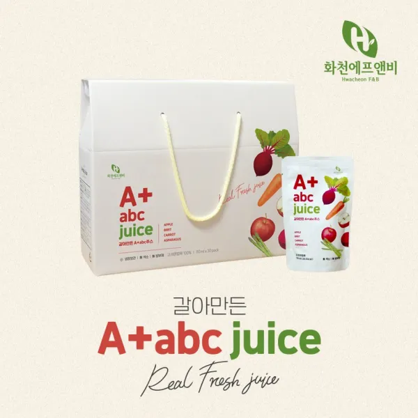 화천에프앤비 Abc주스 갈아만든 국내산 Nfc 110ml 30포 30개