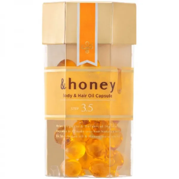 우이ー크 레어&허니 보디&머릿기름 캡슐 3.5(750mg× 21알)앤 허니 전신용 기름 캡슐:뷰티, 1