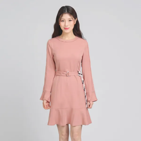 로엠 격식용 플레어 원피스