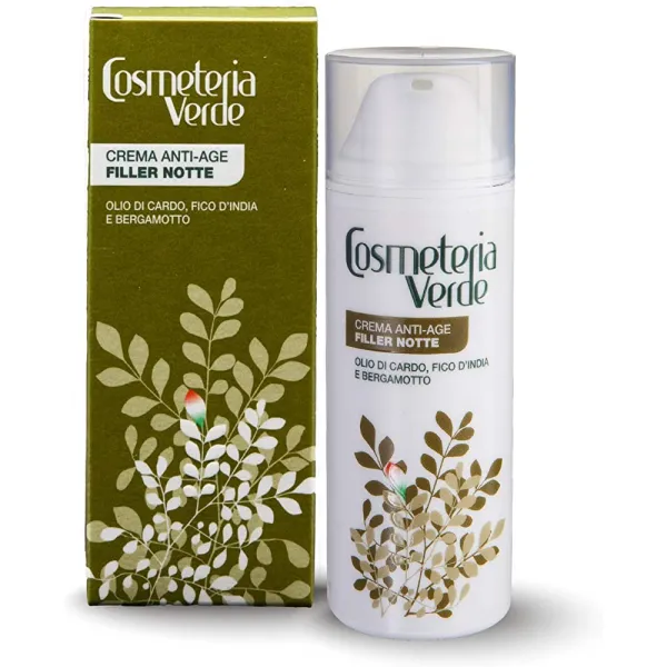 필러 나이트 크림 Cosmeteria Verde-깊은 진피를 재구성하고지지 섬유를 및 복구하며 히알루 론산 보유량을 증가시킵니다.