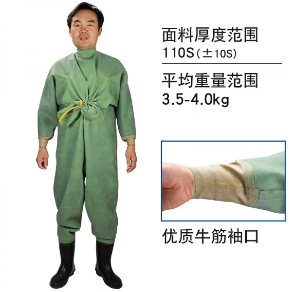 소함 전신 두꺼운 고무 바지 포획함 낚다 붙잡다 물고기 방지 전피 파내다 관련되다 잠복해 있다 유니폼 점프슈트 슈즈, 두꺼운 군녹색 색상 [전 밀봉 ](1