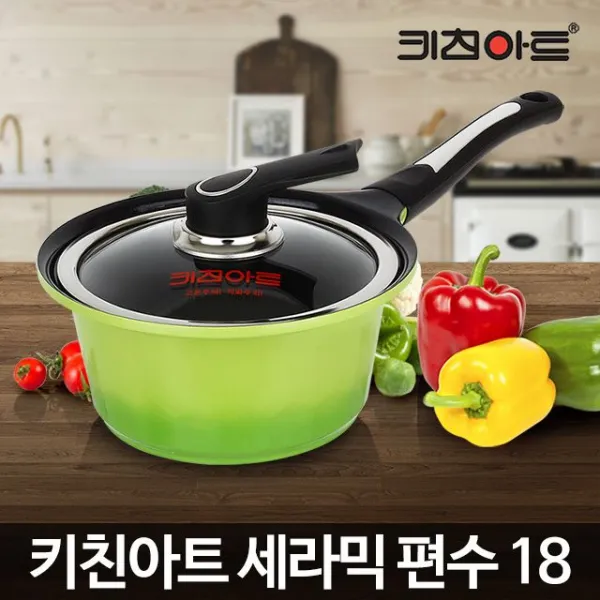 캐스팅공법 코 팅 Ceramic 냄비 찌게 남비 국물조리 편수 + 80489네공, 이 상품이 맘에 들어여!
