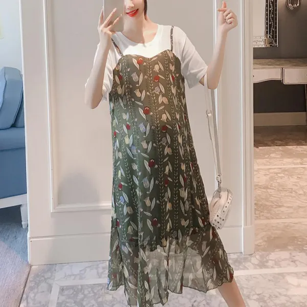 해외배송 2019년 임부복 상의 빅사이즈 여성 오버핏 20호 Atunumh 그린